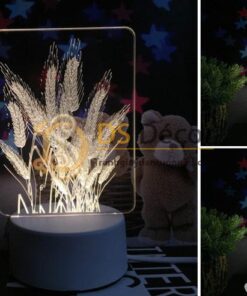 Đèn led 3d trang trí quà tặng độc đáo DTT11 - cỏ lau