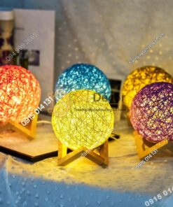 Đèn tròn cầu mây phát sáng 360 độ lãng mạn DPS2