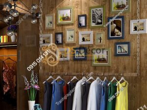 Giấy dán tường giả gỗ xám nâu 3D202 màu nâu vàng