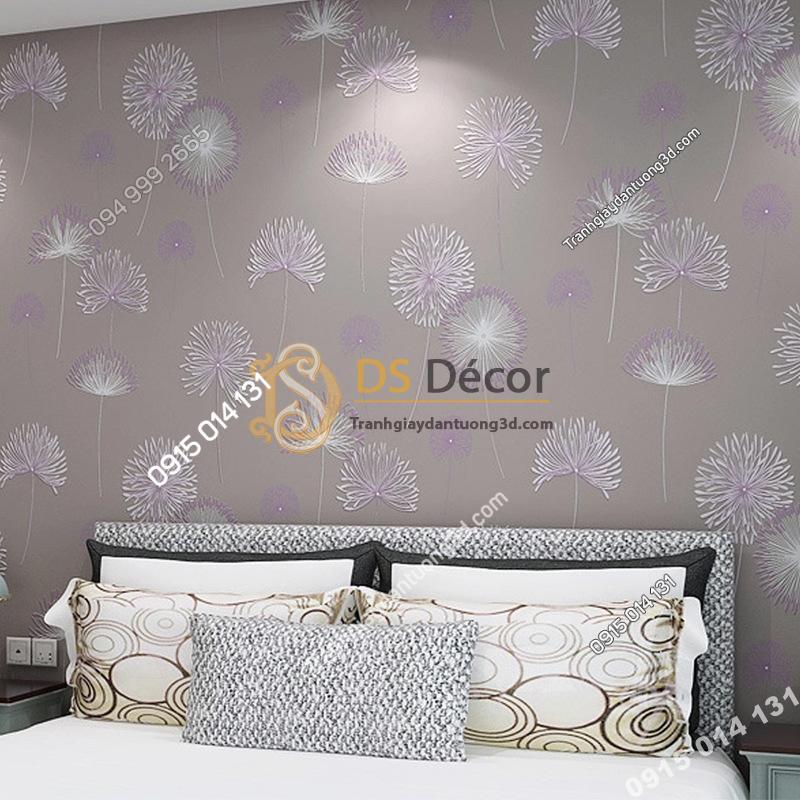 Giay-dan-tuong-hoa-bo-cong-anh-to-3D194-mau-tim phong ngu