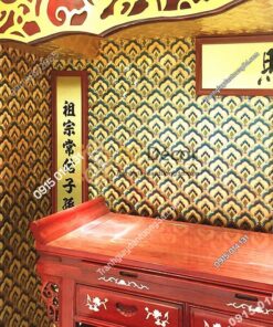 Giấy dán tường họa tiết phật giáo trang trí đền chùa phòng thờ 3D195