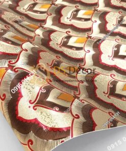 Giấy dán tường họa tiết phật giáo trang trí đền chùa phòng thờ 3D195 màu nâu