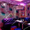 Giấy dán tường quán karaoke hình hộp 3 chiều 3D201- màu tím