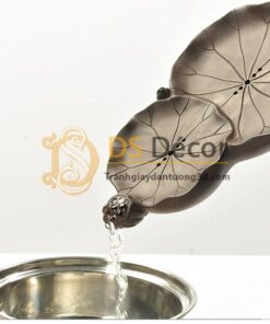 Khay trà hình lá sen kt01 đựng nước