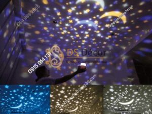 Quà tặng đèn ngủ tạo không gian 3D DPS1 mô hình trăng sao