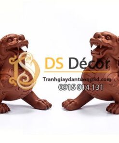 Tượng Kỳ lân trang trí DTT05 màu đỏ