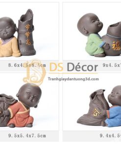 Tượng nhà sư nhỏ dễ thương DTT04-02