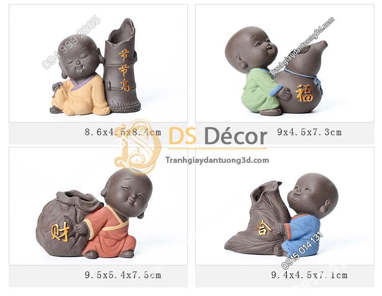 Tượng nhà sư nhỏ dễ thương DTT04-02