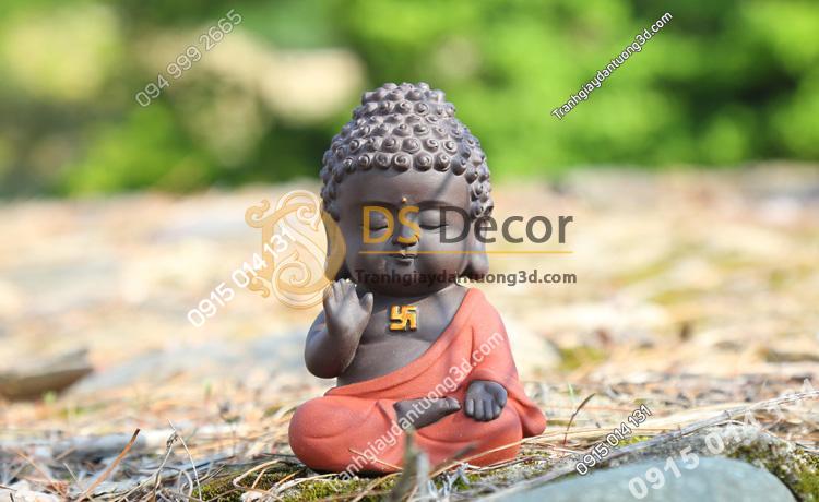 Tượng phật tổ như lai nhỏ DTT09 kiểu xòe tay