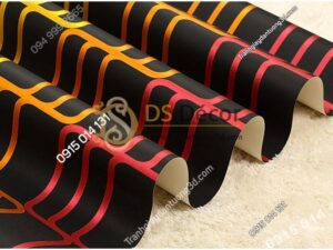 Bề mặt Giấy dán tường sọc vàng hồng quán bar hộp đêm 3D215