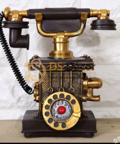 Điện thoại cổ trang trí quán cafe màu đen DC01