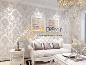 Giay-dan-tuong-hoa-co-dien-dap-noi-3D212-mau-hong nhat-trang-tri-phong-khach