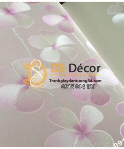 Giay dan tuong hoa cat dang tim 3D235