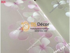 Giay dan tuong hoa cat dang tim 3D235