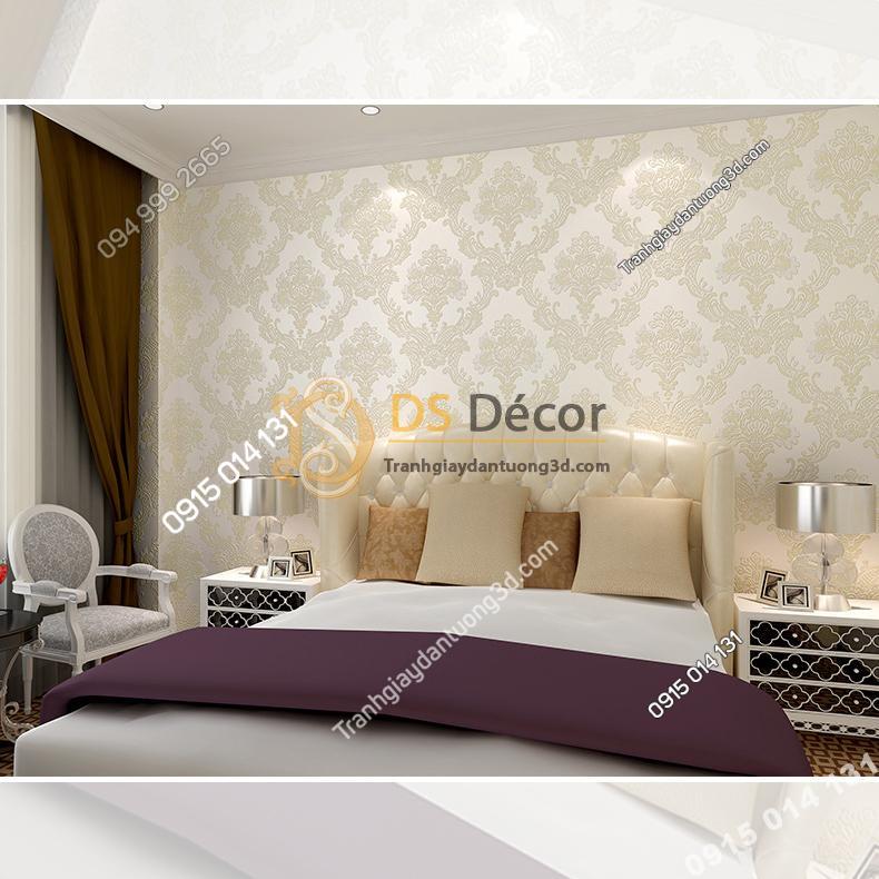 Giay-dan-tuong-hoa-co-dien-mau-trang-gao-3D225-phong-ngu