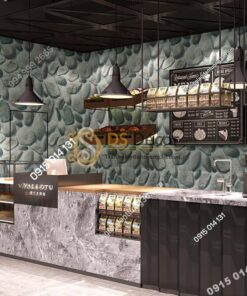 Giay dan tuong gia da soi 3D244 mau xam