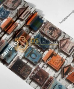 Mat Giay dan tuong hoa tiet chuong chim bo cau 3D241