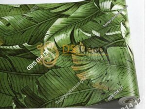 Bề-mặt-Giấy-dán-tường-họa-tiết-lá-chuối-dân-dã-3D262