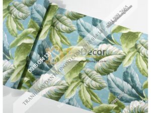 Bề mặt Giấy dán tường lá chuối xanh 3D258