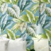 Giấy dán tường lá chuối xanh 3D258