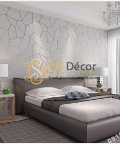 Giấy dán tường họa tiết vế nứt 3D274 màu xám dán phòng ngủ