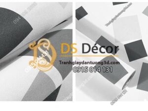 Bề mặt Giấy dán tường ô vuông lộn xộn hiện đại 3D280