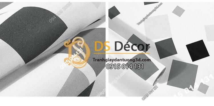 Bề mặt Giấy dán tường ô vuông lộn xộn hiện đại 3D280