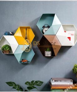 Kệ lục giác trang trí tường KLG