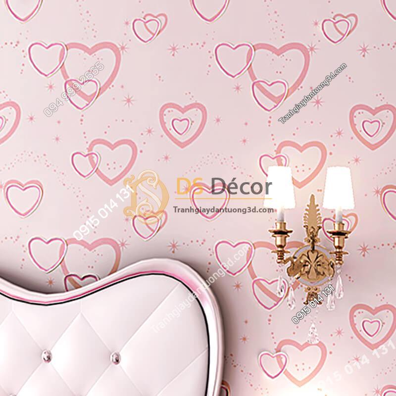 17 Mẫu giấy dán tường phòng ngủ màu hồng đẹp lãng mạn nhất