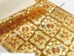 Giấy dán tường họa tiết gạch hoa mạ vàng sang trọng 3D294