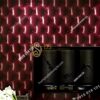 Giấy dán tường kiểu bọc da sofa Chesterfield 3D284 màu đỏ đậm