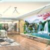Tranh phong cảnh thác nước sơn thủy hữu tình 5D015
