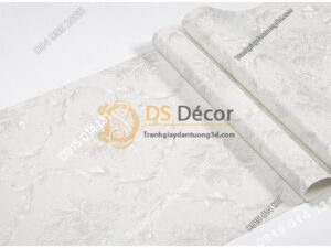 Bề mặt Giấy dán tường tân cổ điển 3D300 màu trắng