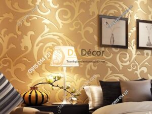 Giấy dán tường hoa móc cổ điển 3D299