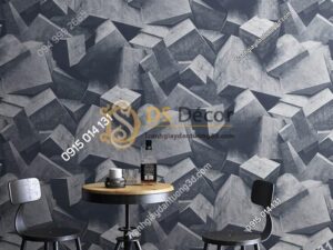 Giấy dán tường họa tiết khối đá 3 chiều 3D306