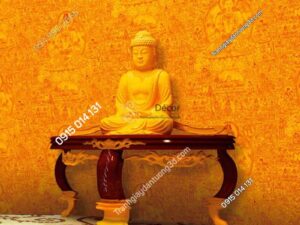 Giấy dán tường phật giáo họa tiết phật tổ 3D305