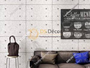Giấy dán tường giả tấm xi măng retro 3D317 dán quán cafe