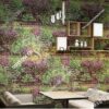 Giấy dán tương bụi cỏ 3D324 trang trí quán cafe trà sữa