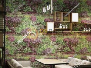 Giấy dán tương bụi cỏ 3D324 trang trí quán cafe trà sữa
