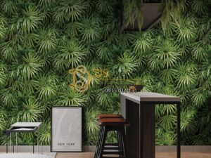 Giấy dán tường Hàn Quốc Natural lá cây tropical 88425-2 tropical