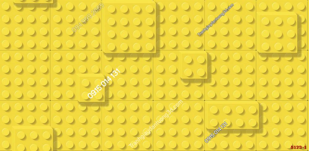 Giấy dán tường họa tiết Lego màu vàng 5123-1