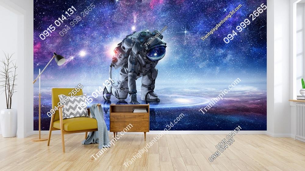 Tranh dán tường phi hành gia đẹp 872373165