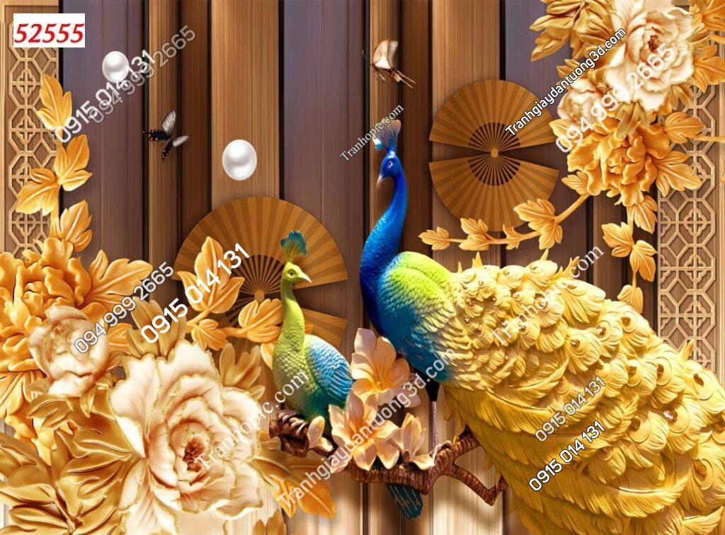 Tranh dán tường phu thê viên mãn phòng ngủ vợ chồng 52555