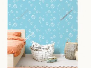 Giấy dán tường họa tiết bong bóng xanh 5124-1KG