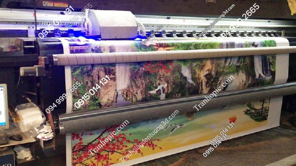 In tranh dán tường theo yêu cầu giá rẻ