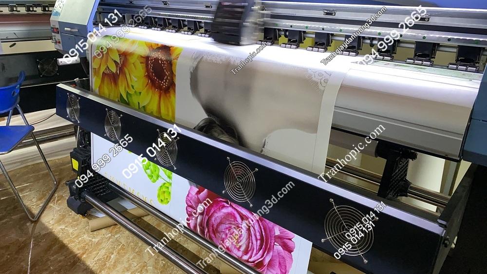Máy in tranh decal dán tường khổ lớn