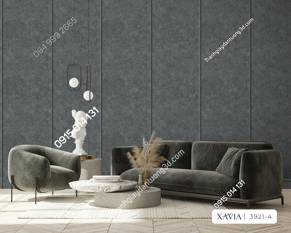 Giấy dán tường Hàn Quốc Xavia giả xi măng sọc dọc 3921-4
