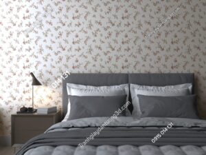 Giấy dán tường hoa nhỏ xinh hồng LV70211-1