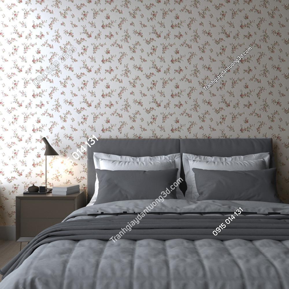 Giấy dán tường hoa nhỏ xinh hồng LV70211-1