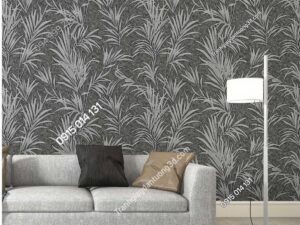 Giấy dán tường lá cây Hàn quốc Zen xám 27214